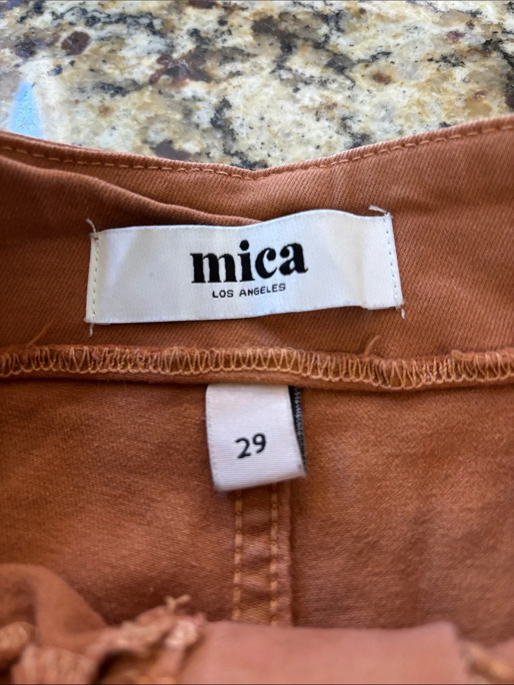 Mica High-Rise Women's Chinos in Warm Rust